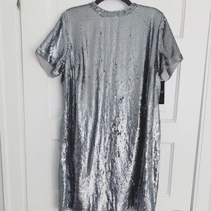 Gunmetal Grey sequin dress